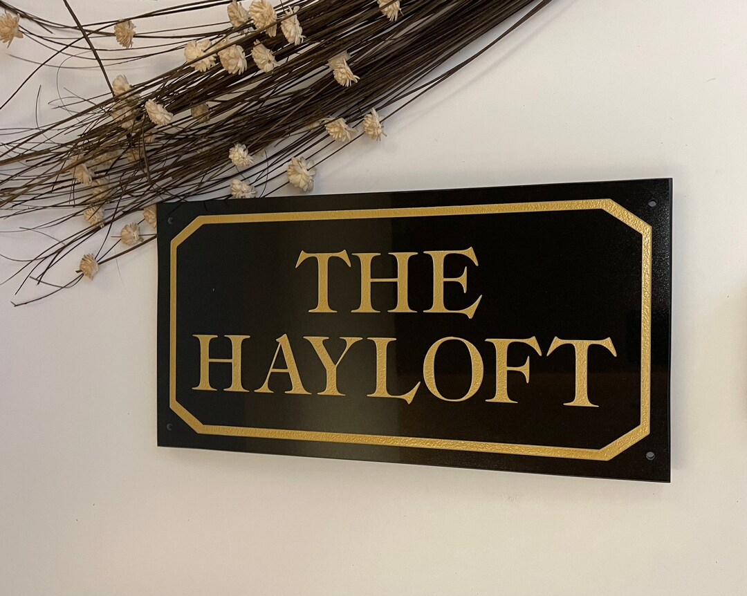 Customised Natural Granite House Sign Door Name Plaque Sign Plate 18 X