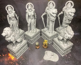 Grimdark Statues: Wargaming Terrain (28mm Scale)