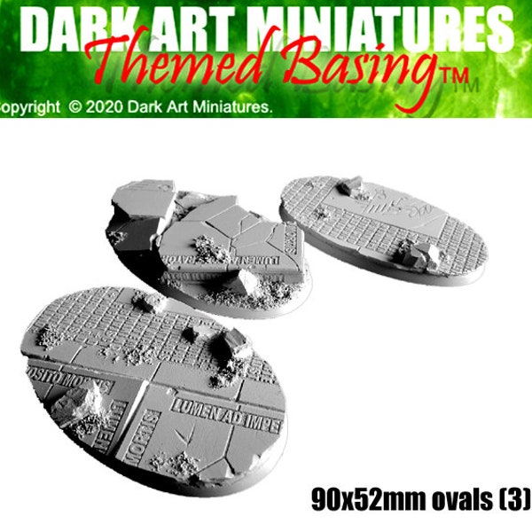 Imperial Palace, Oval, Resin gegossen, Wargaming Bases.