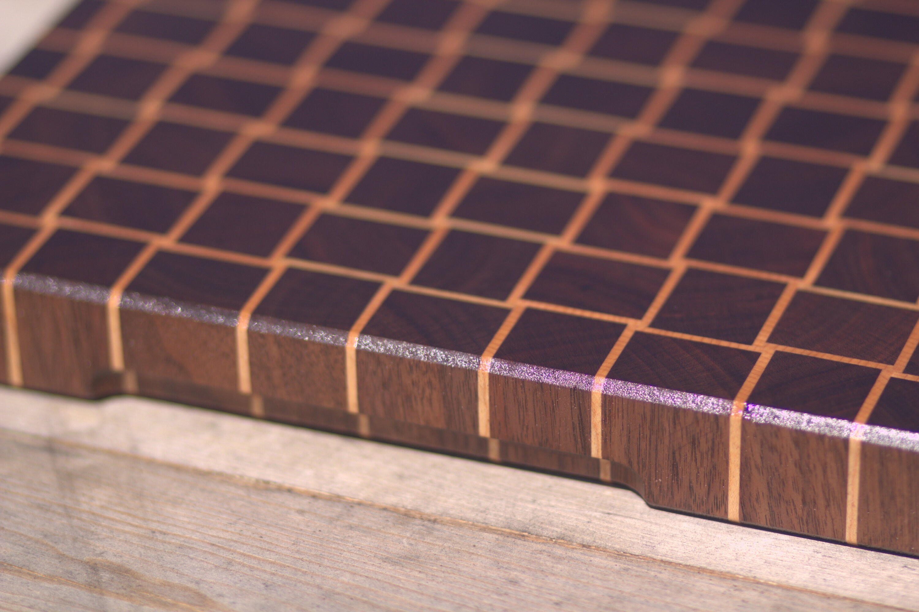 EndGrain Cutting Board Basket Weave Pattern with Walnut and Etsy