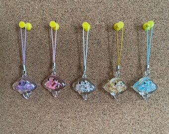Mantaray Inspired Phone/AirPod/Bag/Key Charms | Sea Creatures | Cute | Mantaray | Ombre | Quirky Accessories |