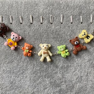 Teddy Bears Picnic Charm Bracelet | Teddy Bears | Cute | Bespoke Jewellery | Handmade |