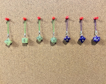 DND Dice Phone/AirPod/Bag/Key Charms | DND | Fantasy | Quirky Accessories | Game Merch | Glow In The Dark |