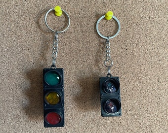 Functioning Traffic Light Keyrings | Funky | Unusual Accessories | Red | Yellow | Green |