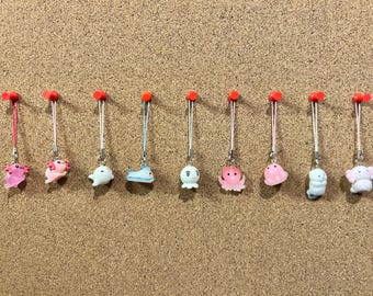Sea Creature Phone Charms | Cute | 3D Charms | Whale | Seal | Pufferfish | Quirky Accessories