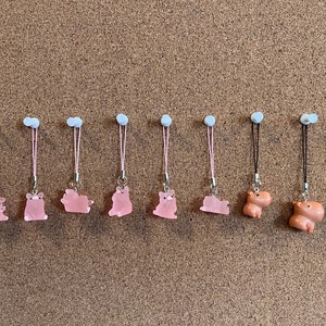 Animal Phone/Key/AirPod/Bag Charms | Cute | Pigs | Capybara | Glow In The Dark | Yoga Pig |