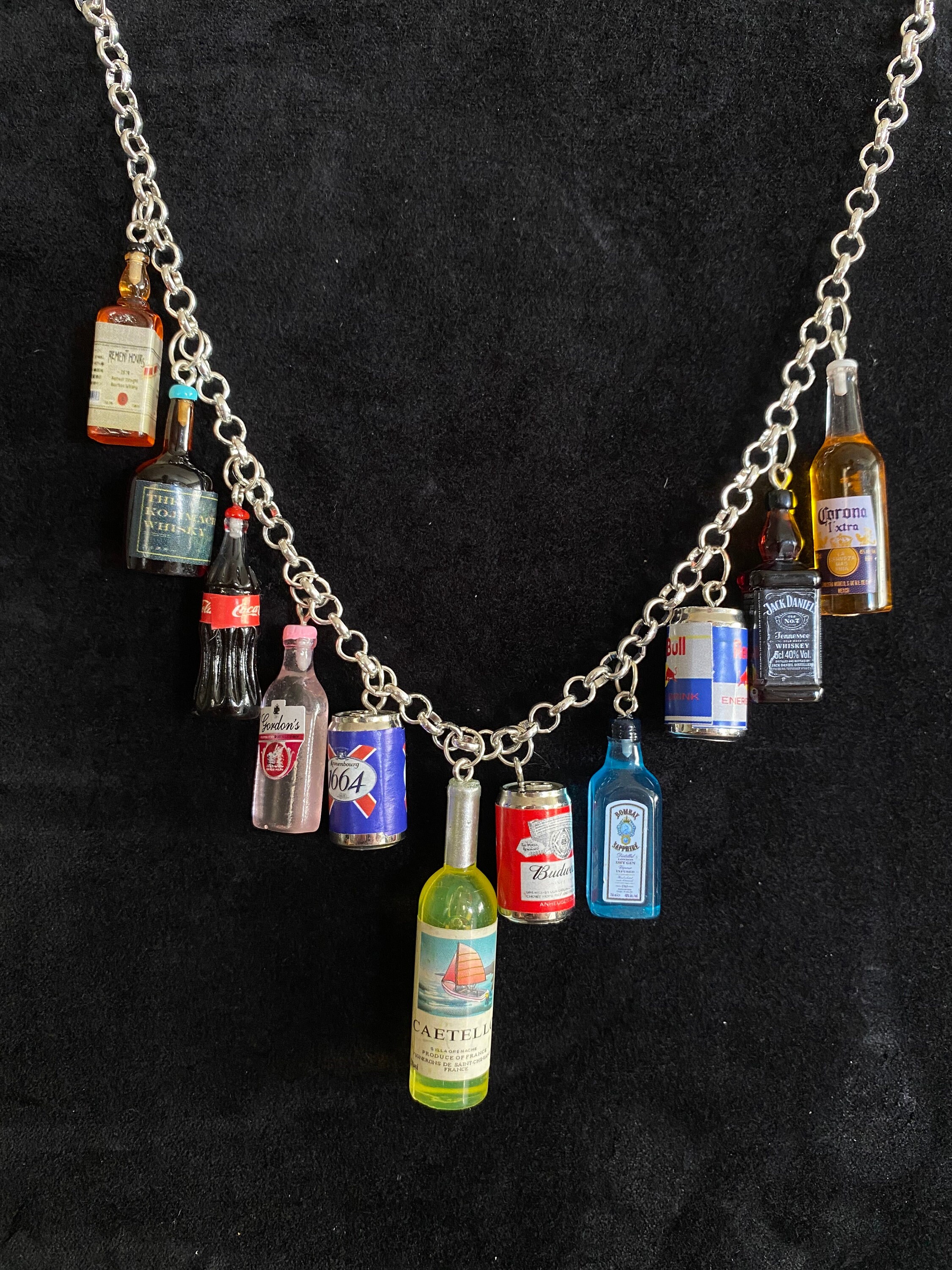 Handmade Drink Inspired Charm Necklace Etsy