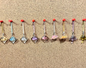 Mantaray Phone/AirPod/Bag/Key Charms | Cute | Multicoloured | Animal | Sea Creatures | Mantarays | Quirky Accessories |
