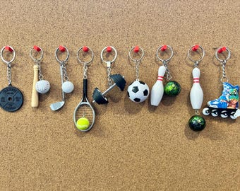 Sport Inspired Keyrings | Weights | Bowling | Golf | Quirky Accessories | Statement
