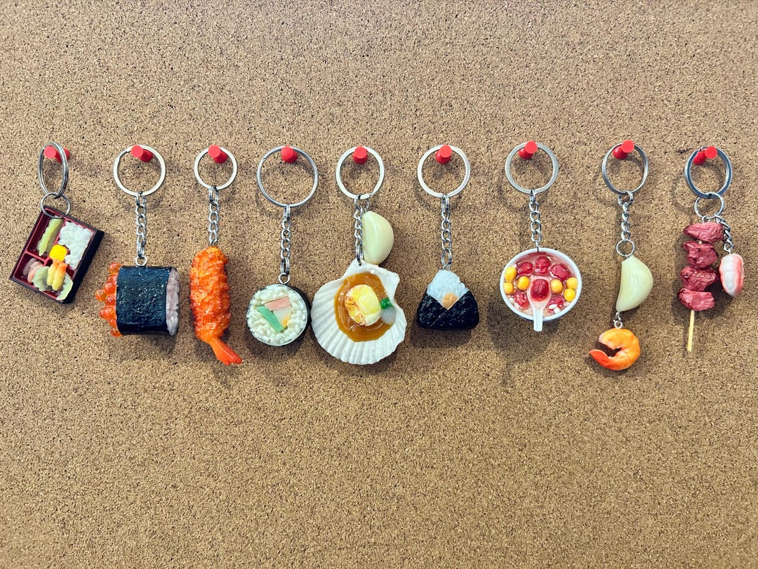 Japanese Food Keychains Life Size Sushi Keyrings | Asian Food | Accessories | Funky Accessories ...