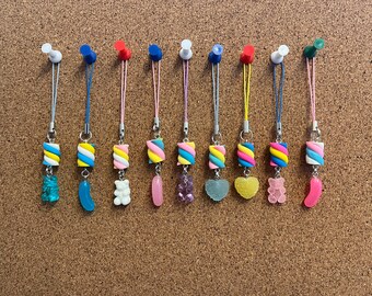 Sweetie Phone/AirPod/Bag/Key Charms | Gummy Bears | Gummy Hearts | Lumps | Jellybeans | Quirky Accessories | Food Charms