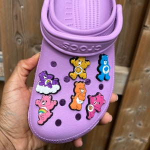 Charms de sabots ours dessin animé | Charms de sabots d'entretien | de chaussures sabots croco pour enfants | Sabots pour bébé des années 90 |