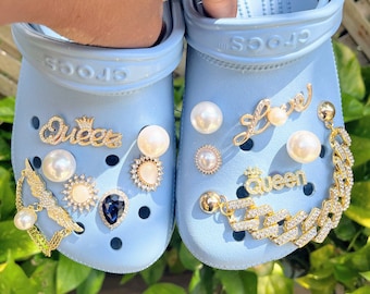  Bling Shoes Charms for Croc Shoes Decoration, Luxury