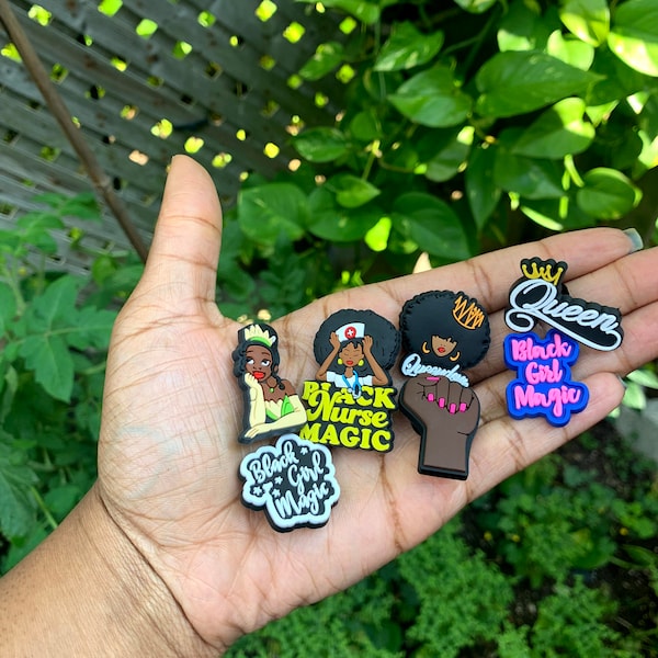 Black Girl Magic Croc Clog Charms