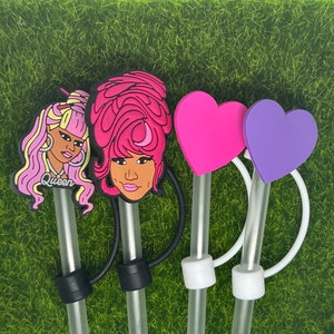 Nicki STANLEY STRAW TOPPERS - AccessorIES - Straw Cap - Straw Cover - Straw top - Tumbler Accessory- Funny Tumbler Charms - Cup Accessories