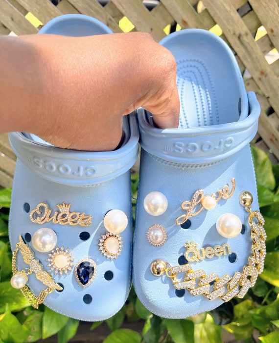 chanel shoe charms for crocs