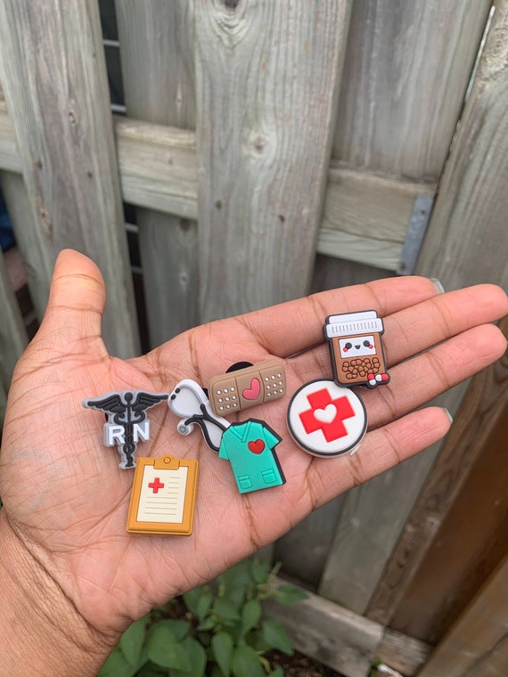 Buy Medical Theme Croc Clog Charms Scrub RN Stethoscope Online