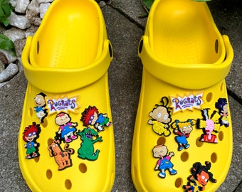 Kids Croc Clog Shoe Charms| 90's Character |Shoe Clips | Shoe Charms | Charms | Gifts | Shoe Decor | Shoe Charm | Clog Charm | Pin |