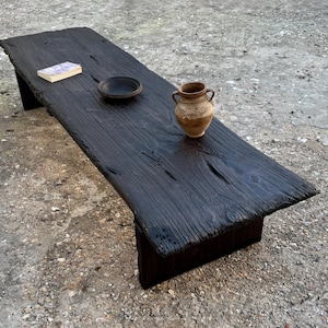 reclaimed wood Coffee table, Wooden Rustic Low Dining and Coffee Table, Live Edge Furniture, Farmhouse Furniture , Reclaimed Wood