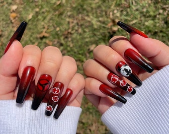 Naruto Nails Etsy
