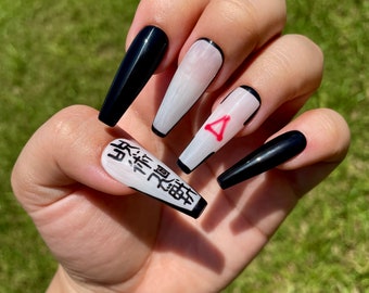 Anime Nails Etsy