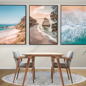 Ocean Wall Art, Ocean Beach Set van 3 Posters, Beach Prints, Ingelijste Wall Art, Beach Fotografie