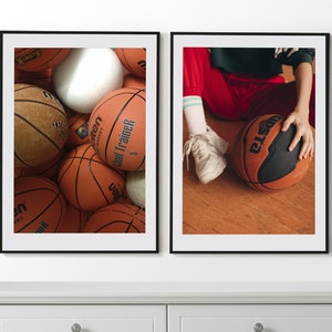 Basketball Set of 2 Posters, Basketball Wall Art, Streetball Prints, Framed Wall Art, Basketball Wall Decor