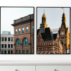 Milwaukee Wall Art, Milwaukee Set of 2 Posters, Milwaukee Downtown, Milwaukee Prints, Framed Wall Art, Milwaukee Wall Decor, Milwaukee Photo