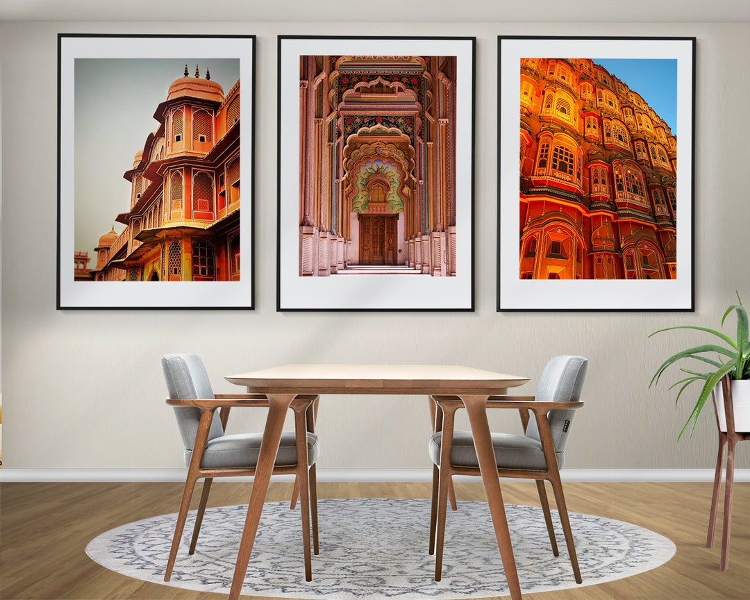 India Wall Art, Jaipur, Rajasthan Set of 3 Posters, Jaipur Wall Art, India Photo - Etsy