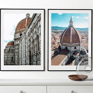 Florence Wall Art, Italy Set of 2 Posters, Florence Print, Framed Wall Art, Italian Architecture, Italy Wall Art, Italy Photo