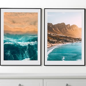 Cape Town Set of 2 Posters, Cape Town Wall Art, Cape Town Prints, South Africa Wall Decor, Cape Town Photography