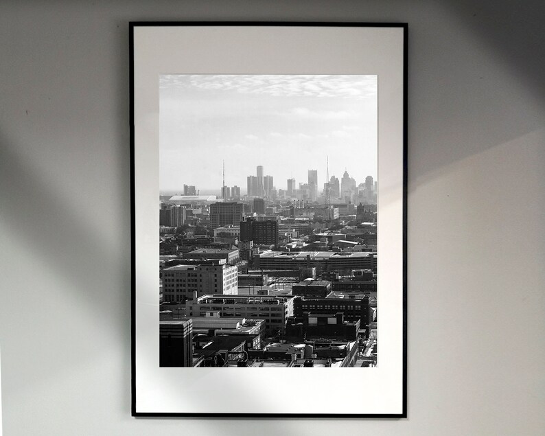 Detroit Wall Art, Detroit Set of 3 Posters, Framed Wall Art, Detroit
