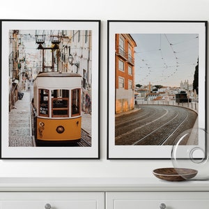 Lisbon Wall Art, Lisbon Set of 2 Posters, Lisbon Prints, Lisbon Photography, Portugal Wall Decor