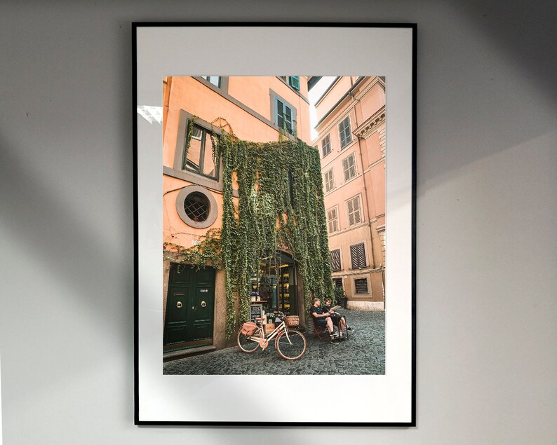 Rome Wall Art, Italy Set of 3 Posters, Rome Streets, Framed Wall Art, Italian Architecture