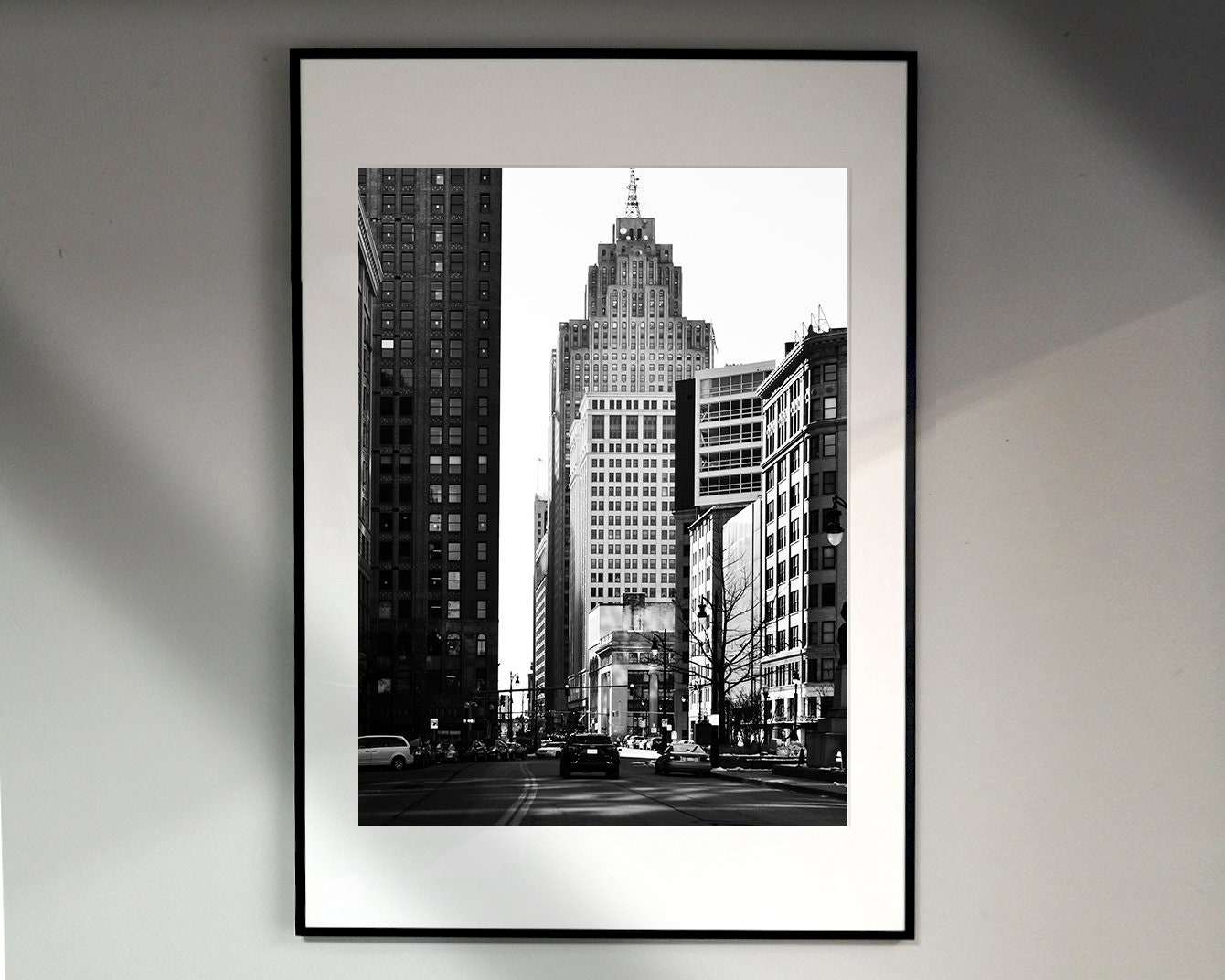 Detroit Wall Art, Detroit Set of 3 Posters, Framed Wall Art, Detroit