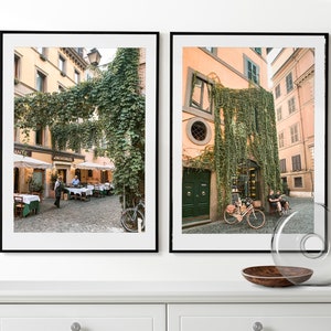 Rome Wall Art, Italy Set of 2 Posters, Framed Wall Art, Italian Architecture, Italy Wall Art, Italy Photo