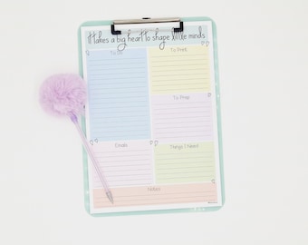 Teacher To Do List Notepad A4