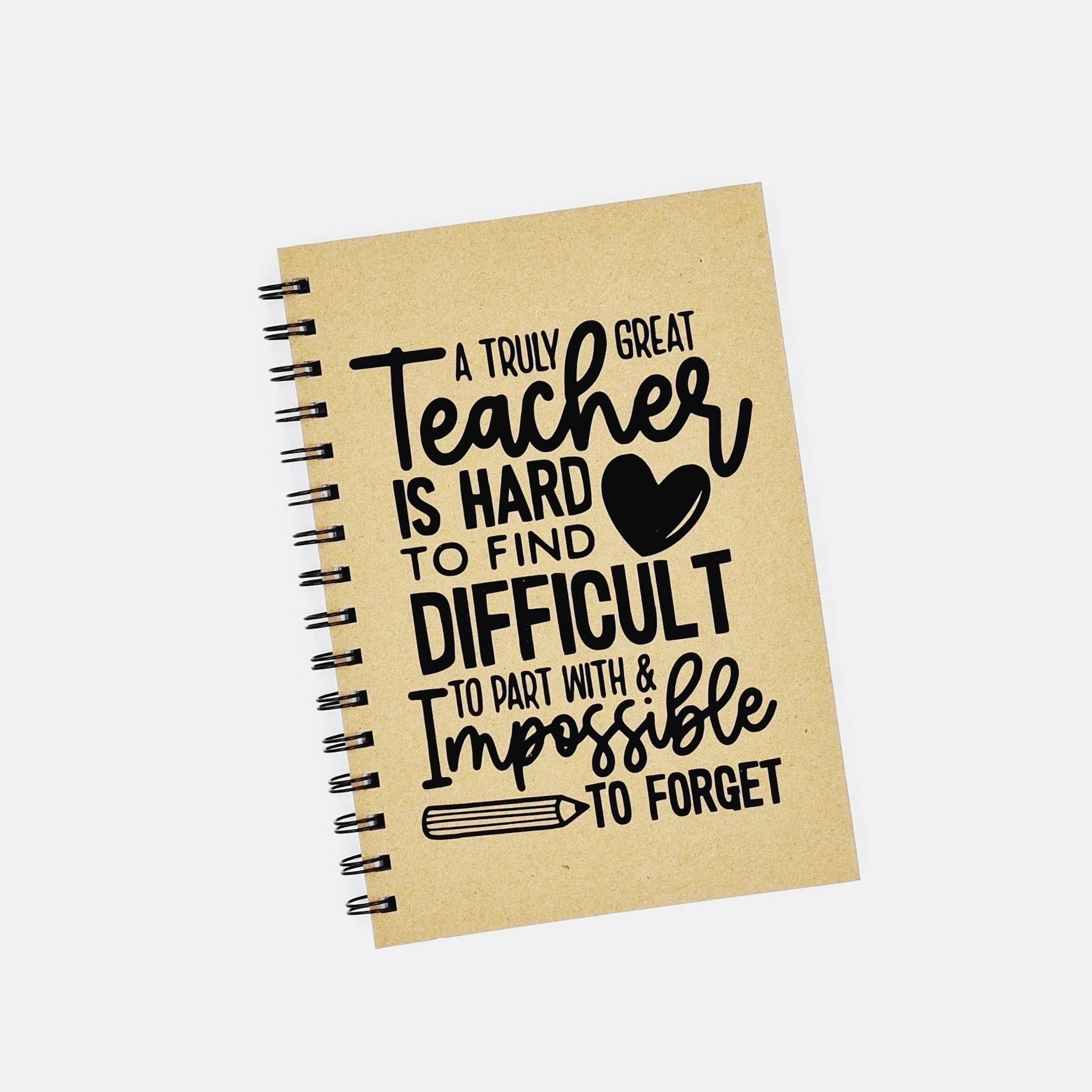 A5 Teacher Notebook Teacher Gift Kraft Notebook Etsy Australia