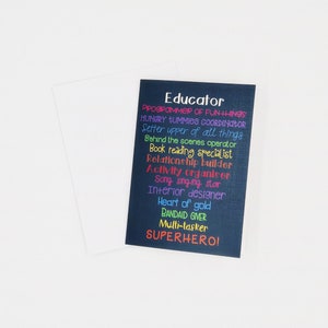 Educator Thank You Card