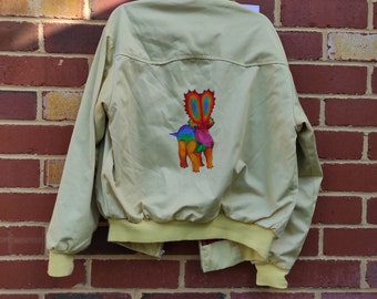 Mercuriceratops Handpainted Jacket - rainbow pride LGBTQI+