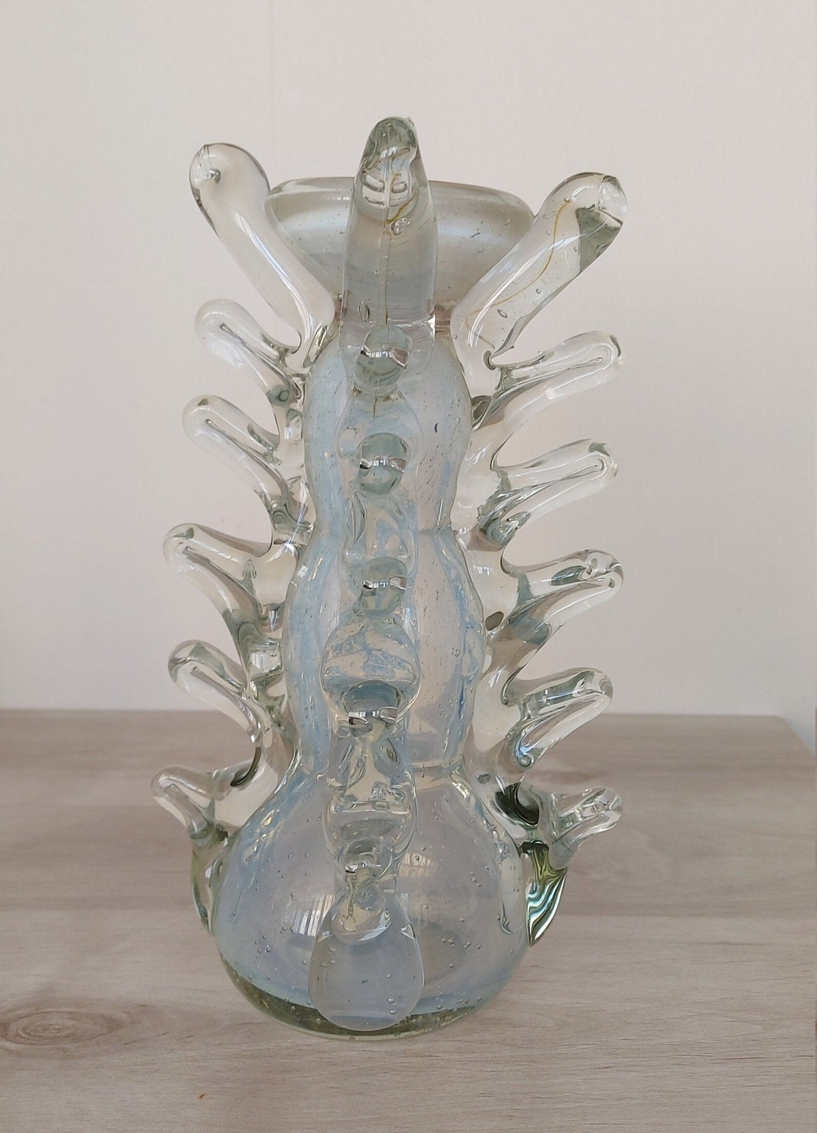 Vintage Murano Art Glass Candle Holder Etsy