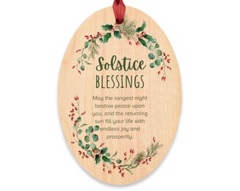 Winter Solstice Ornament, Winter Solstice Blessings, Winter solstice decor,Winter solstice decoration,Winter solstice gifts,yule decorations