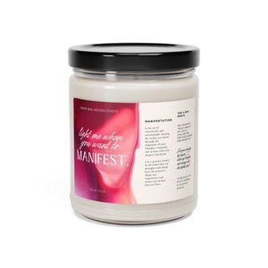 Manifestation Candle, Manifest A Miracle Candle, Light Me When Candle, Manifest Candle, Law Of Attraction Candle,Manifestation For Beginners