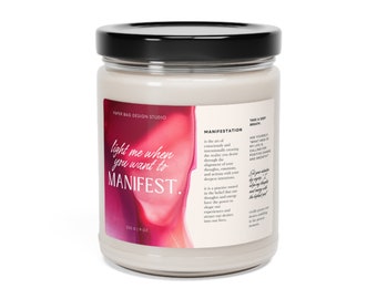 Manifestation Candle, Manifest A Miracle Candle, Light Me When Candle, Manifest Candle, Law Of Attraction Candle,Manifestation For Beginners