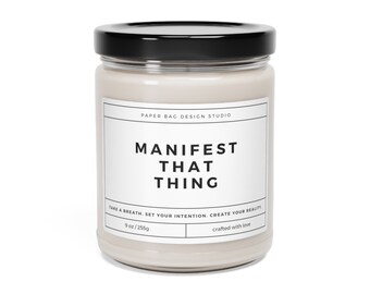 Manifestation Candle, Manifest A Miracle Candle, Light Me When Candle, Manifest Candle, Law Of Attraction Candle, Create Your Own Reality