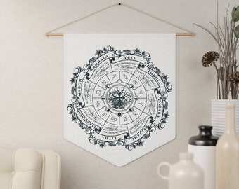 Pagan Wheel Of the year Wall Hanging, Pagan Wheel Of The Year, Pagan Wheel Of the Year Poster, Pagan Wheel Of The Year 2024, Pagan Altar Art