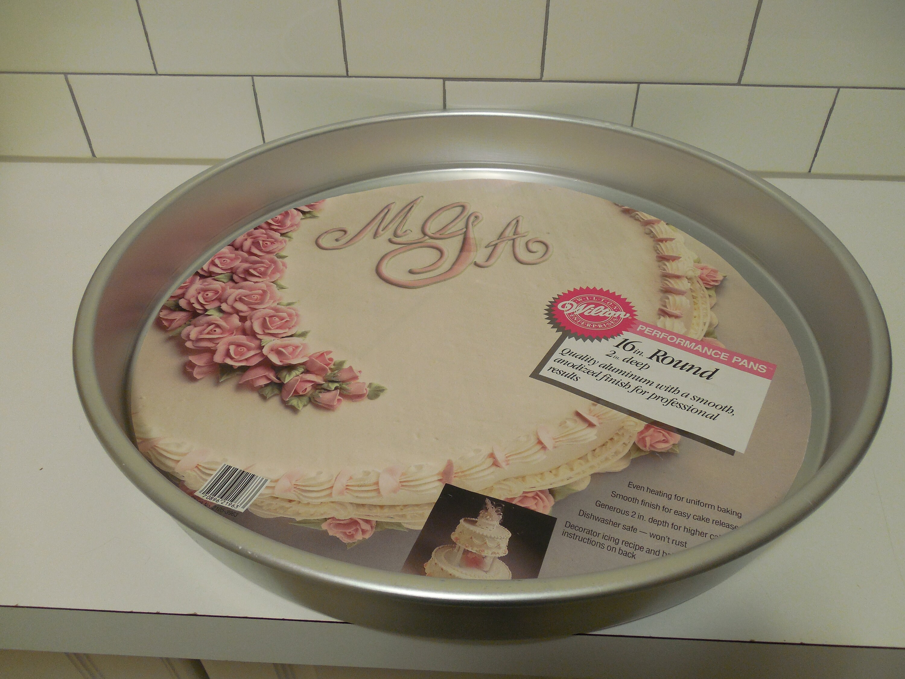 16 inch Round Wilton Cake Pan Etsy