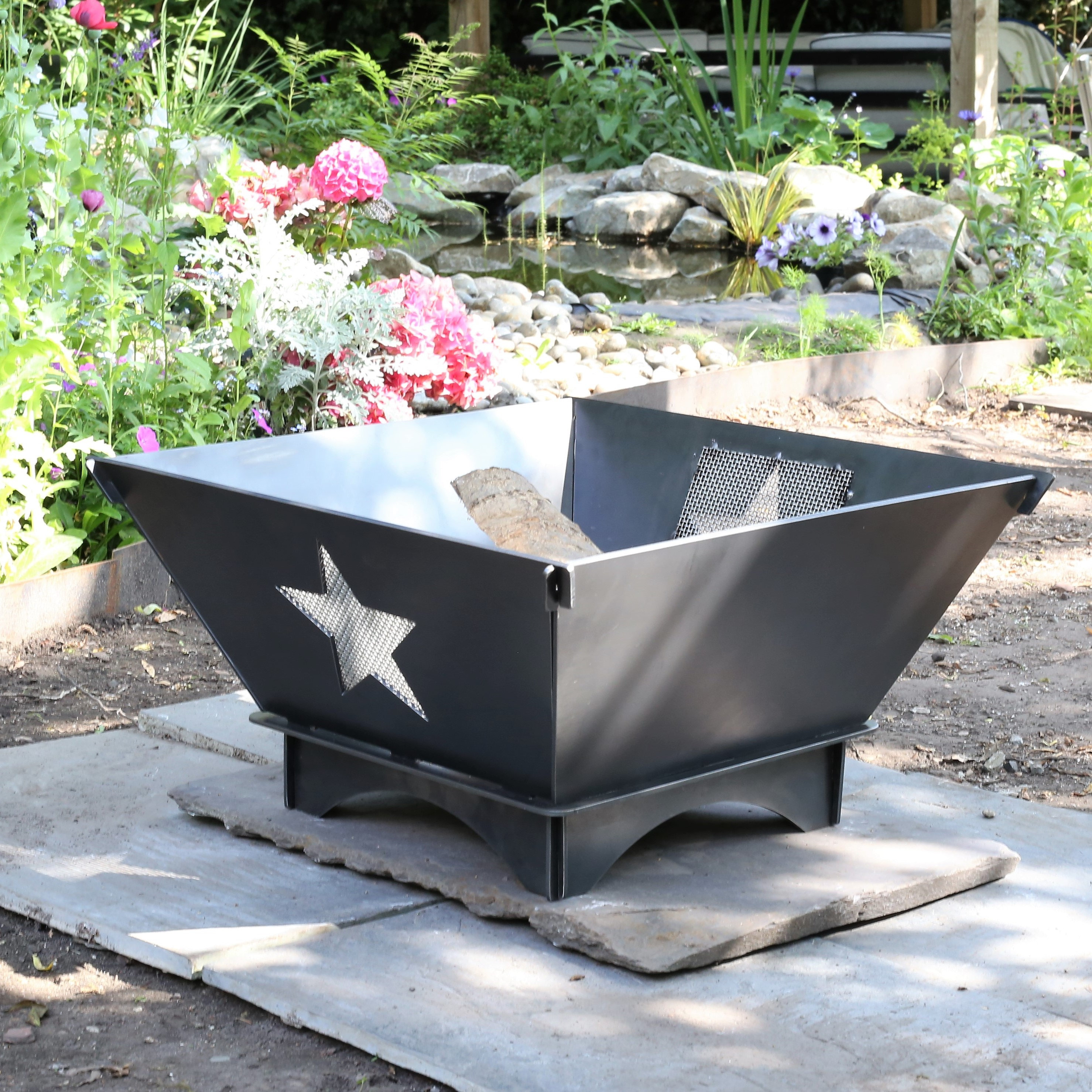 Star Fire Pit Collapsable flat pack Fire Pit UK made Etsy