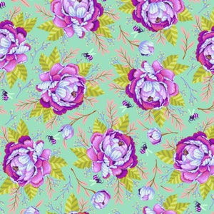 Tula Pink Moon Garden Kabloom quilting cotton (NOT backing) By the FQ yardage available