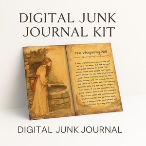 Whimsical Journal Kit – Blank & Story Versions Bundle | Printable Journal Pages with Custom Thank You Quote | Digital Junk Journal Set